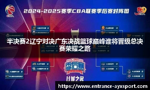 半决赛2辽宁对决广东决战篮球巅峰谁将晋级总决赛荣耀之路