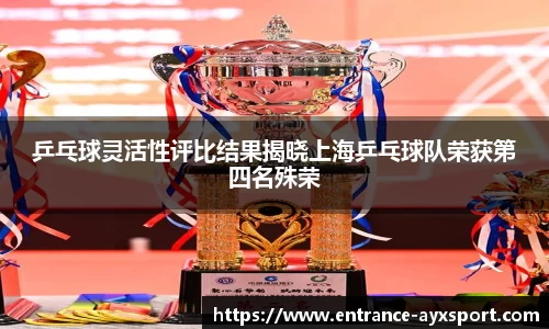 乒乓球灵活性评比结果揭晓上海乒乓球队荣获第四名殊荣